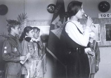 Otwarcie harcówki góralskiej w SP-20, 9 V 1970
