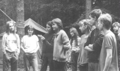 Obóz Szczepu SP-20 jez. Wielatowo 1988