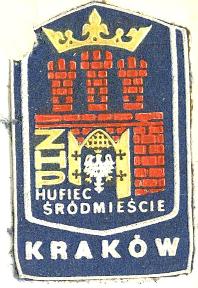 Plakietka Hufca ZHP Kraków-Śródmieście
